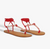 Claire Sandal - Ultra Red White
